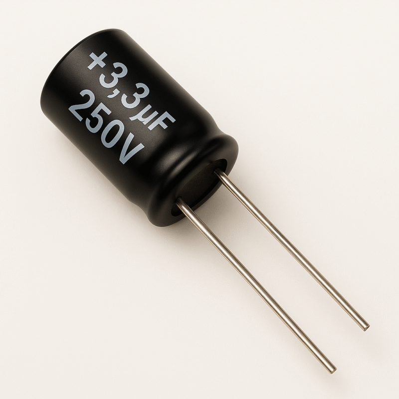 CAPACITOR ELECTROLITICO RADIAL 105° 3,3UF x 250V - ER3.3X250V
