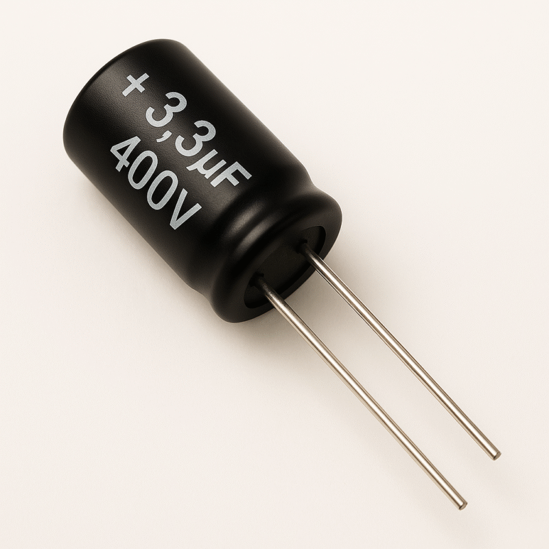 CAPACITOR ELECTROLITICO RADIAL 105° 3,3UF x 400V - ER3.3X400V