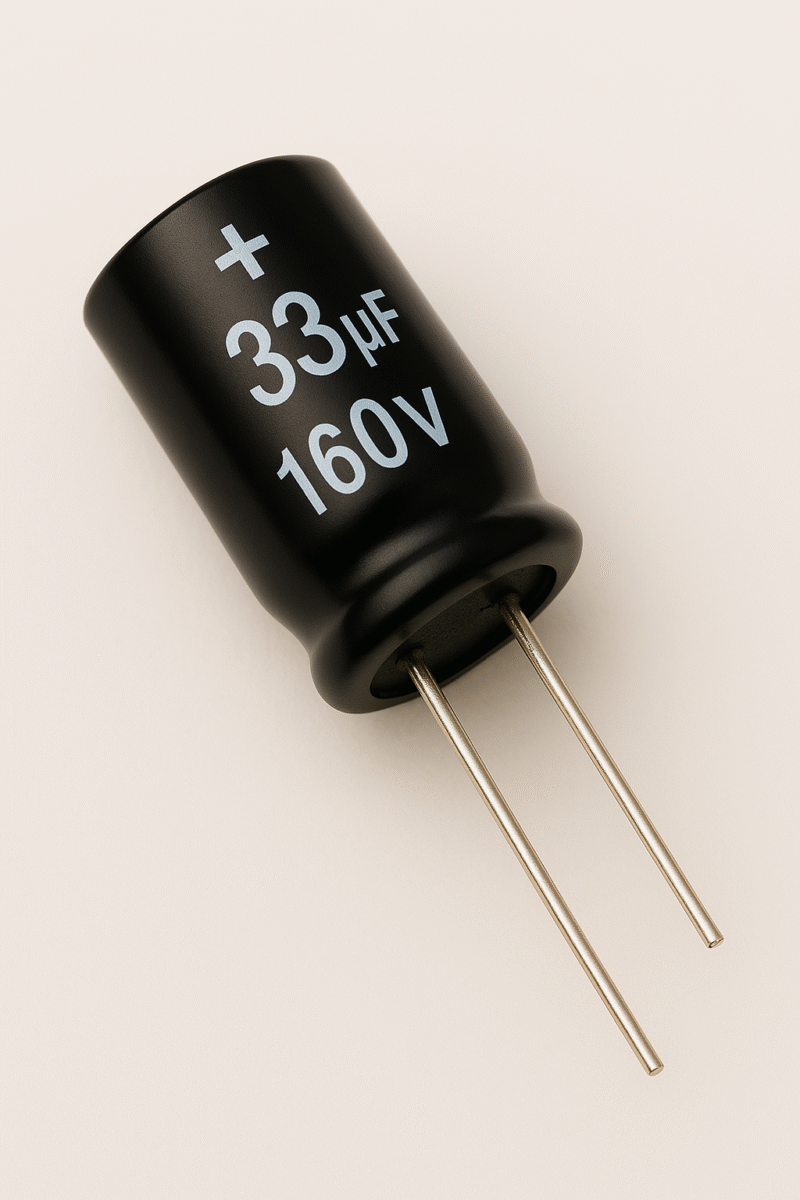 CAPACITOR ELECTROLITICO RADIAL 105° 33UF x 160V - ER33X160V