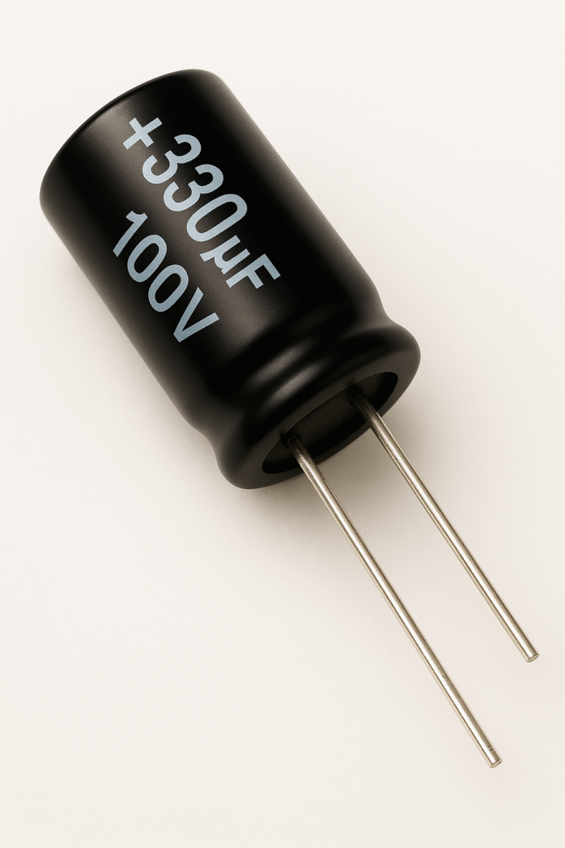 CAPACITOR ELECTROLITICO RADIAL 105° 330UF x 100V - ER330X100V