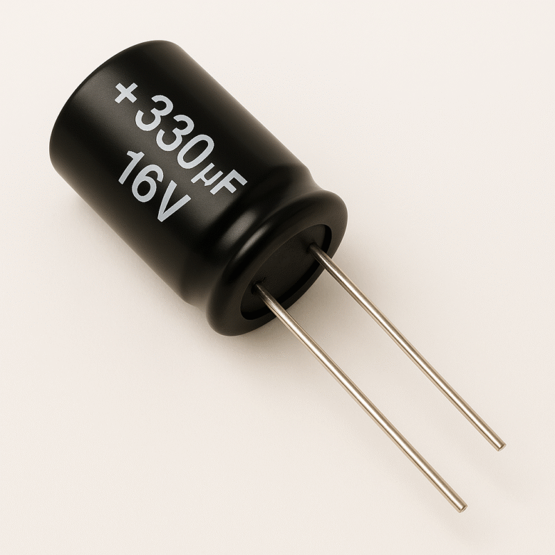 CAPACITOR ELECTROLITICO RADIAL 105° 330UF x 16V - ER330X16V