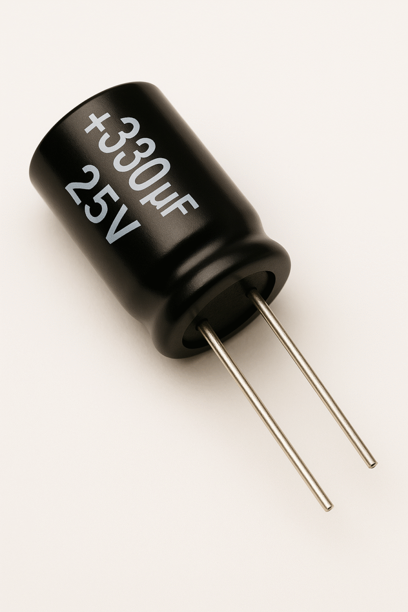 CAPACITOR ELECTROLITICO RADIAL 105° 330UF x 25V - ER330X25V