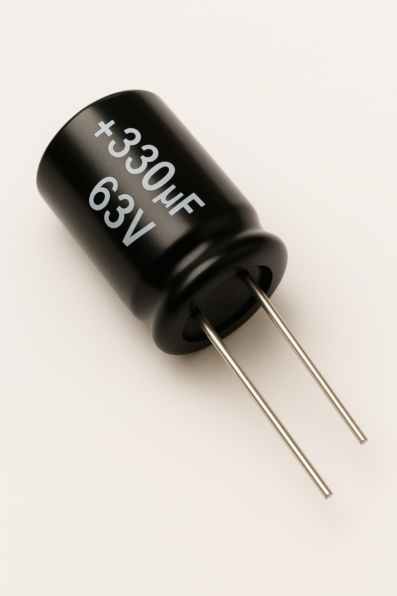 CAPACITOR ELECTROLITICO RADIAL 105° 330UF x 63V - ER330X63V