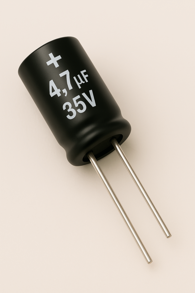 CAPACITOR ELECTROLITICO RADIAL 105° 4,7UF x 35V - ER4.7X35V