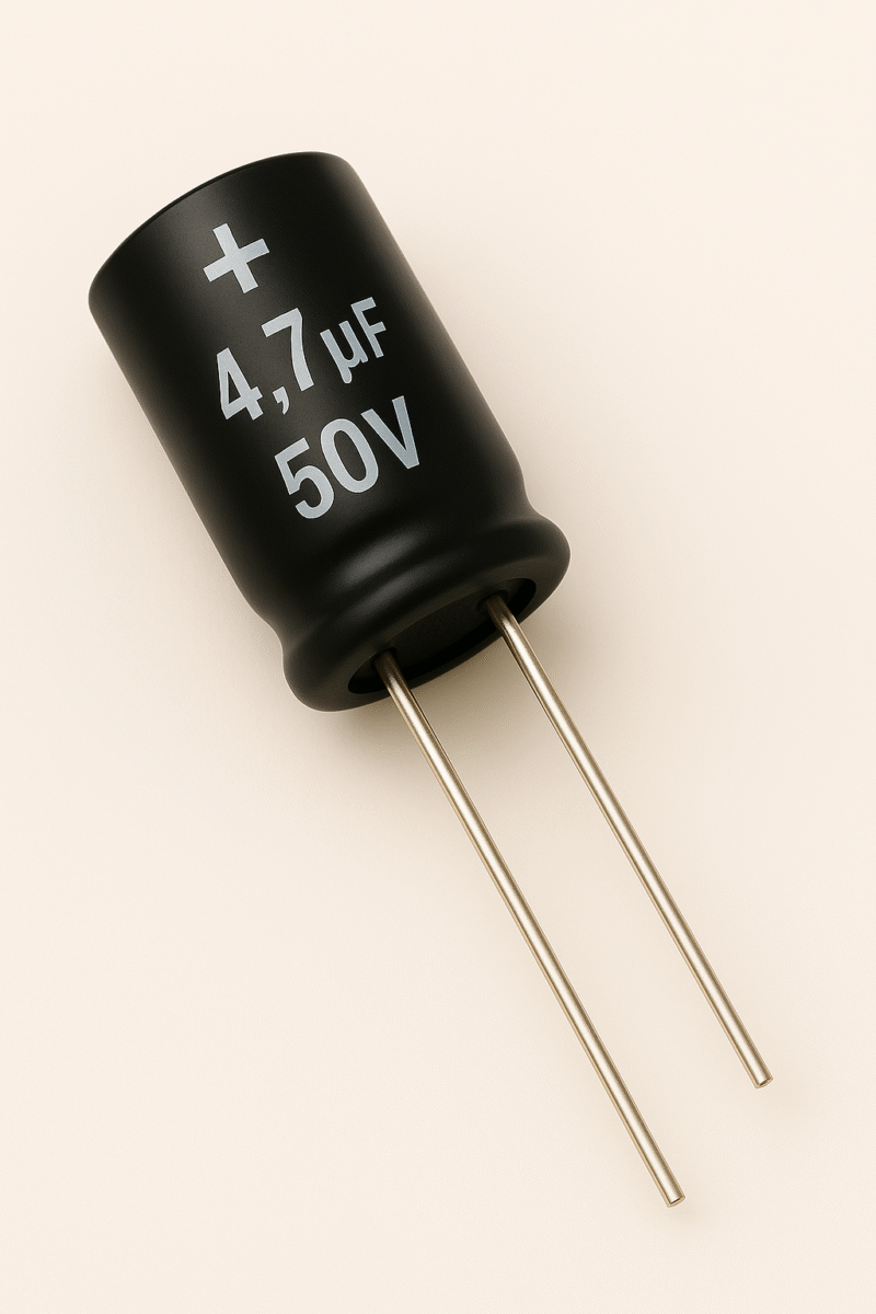 CAPACITOR ELECTROLITICO RADIAL 105° 4,7UF x 50V - ER4.7X50V