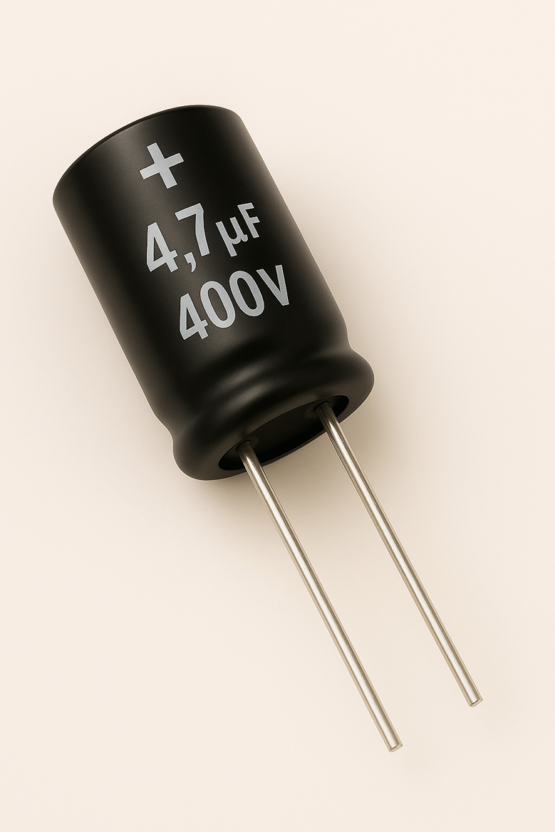CAPACITOR ELECTROLITICO RADIAL 105° 4,7UF x 400V - ER4.7X400V