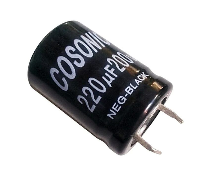 EB221U/200 - CAPACITOR ELECTROLÍTICO BLINDADO 220UF x 200V