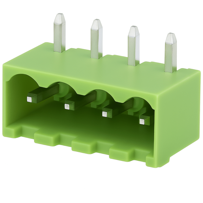 XY2500RD-4P - BORNERA ENCHUFABLE 5.08mm MACHO 90° PCB 4 PINES
