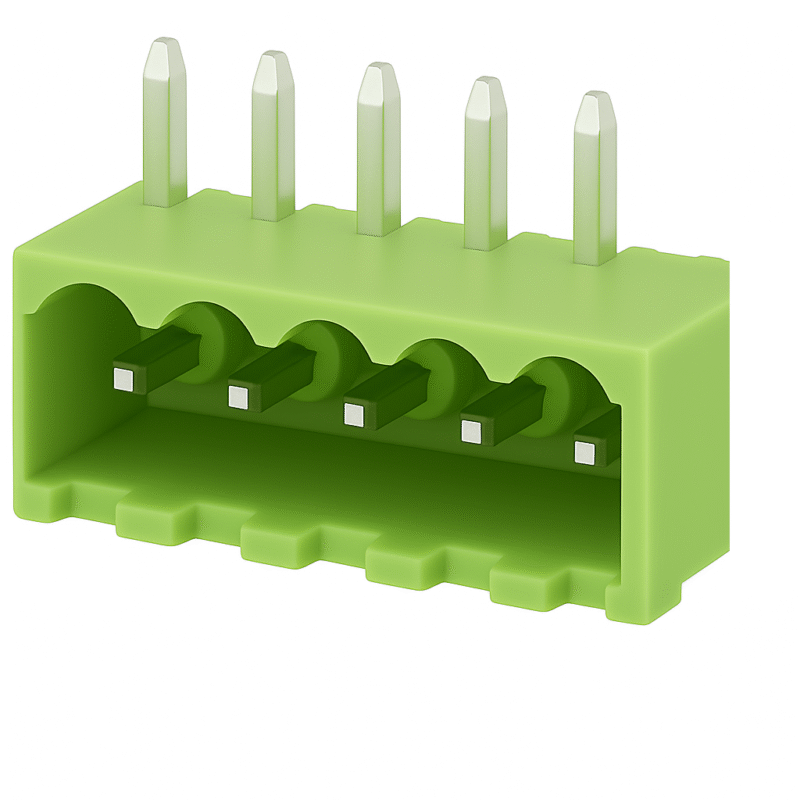 XY2500RD-5P - BORNERA ENCHUFABLE 5.08mm MACHO 90° PCB 5 PINES