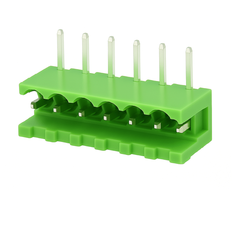 XY2500RC-6P - BORNERA ENCHUFABLE 5.08mm MACHO 90° PCB 6 PINES
