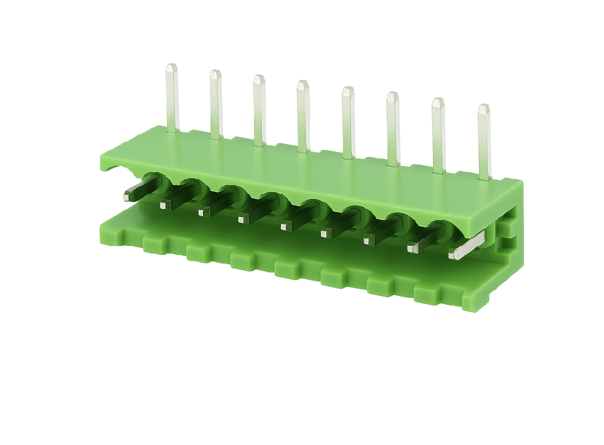 XY2500RC-8P - BORNERA ENCHUFABLE 5.08mm MACHO 90° PCB 8 PINES