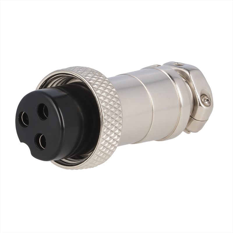 FD3C - CONECTOR PARA MICROFONO HEMBRA A CABLE 3 PINES