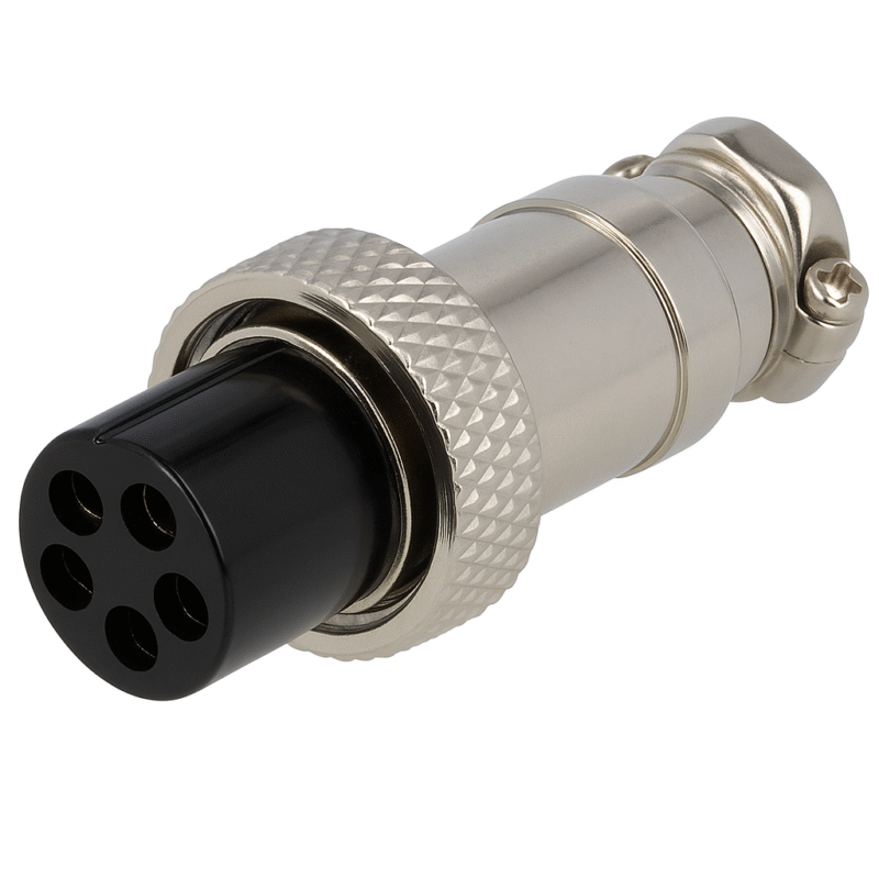 FD5C - CONECTOR PARA MICROFONO HEMBRA A CABLE 5 PINES