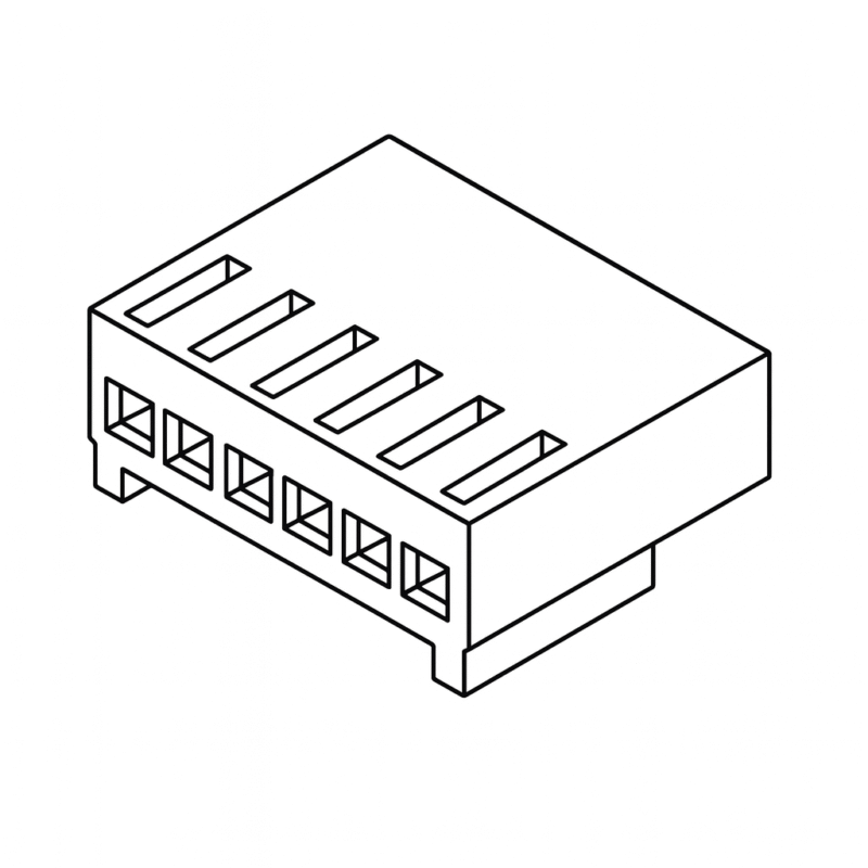 HU10 - CONECTOR TIPO MOLEX HEMBRA A CABLE 10 CONTACTOS PASO 2,54mm (0,1")