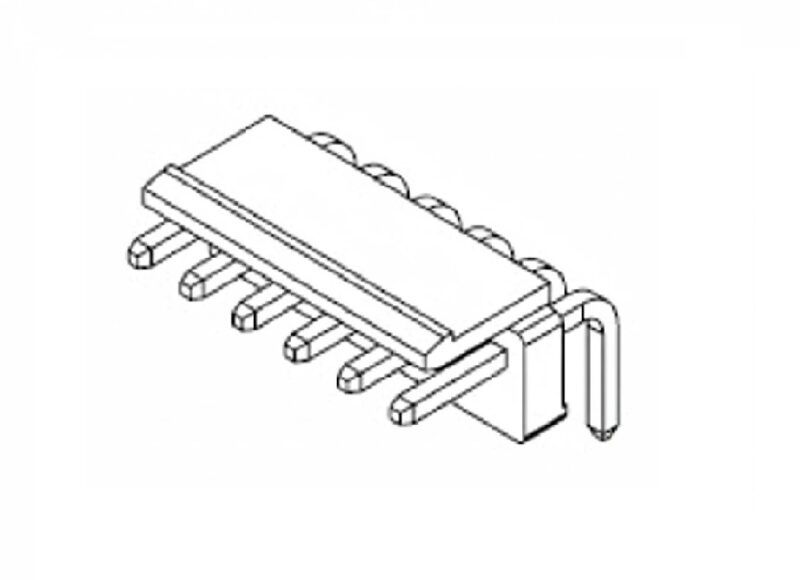 135-02MR - CONECTOR TIPO MOLEX MACHO 90° A PCB 2 CONTACTOS PASO 3,96mm (0,156")