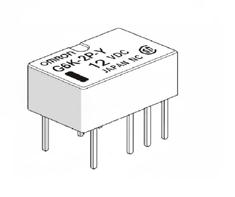 G6K-2P-Y DC12 - RELAY DOBLE INVERSOR 1A 12VDC