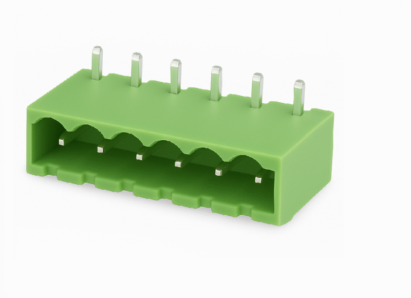 XY2500RD-6P - BORNERA ENCHUFABLE 5.08mm MACHO 90° PCB 6 PINES