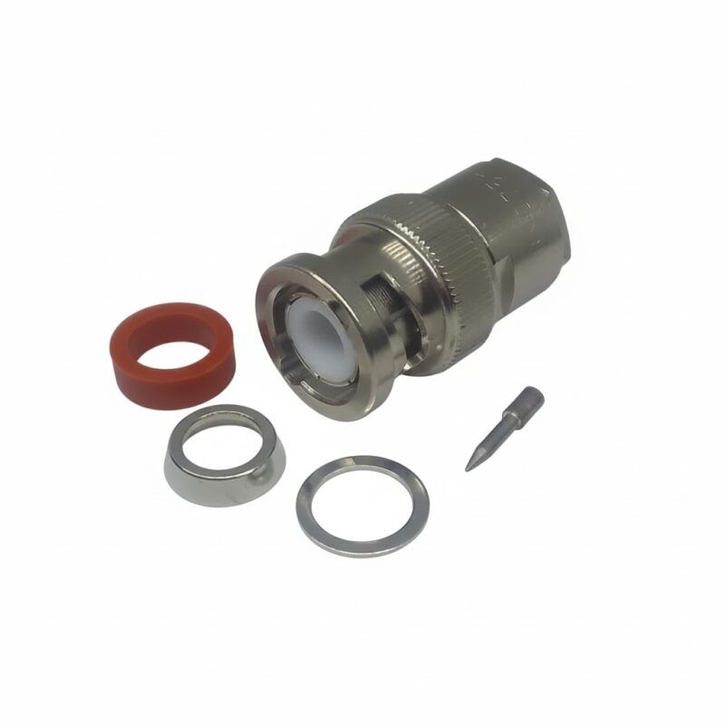 CONECTOR BNC MACHO PARA CABLE RG6 MARCA AMPHENOL (DDK)