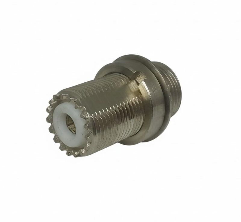 CONECTOR UHF HEMBRA A PANEL PARA CABLE RG58/59, RG8, RG213 MARCA TAMECO MODELO 1040