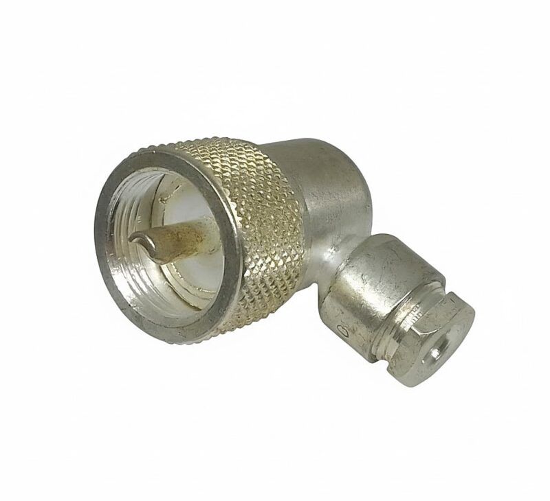 CONECTOR UHF MACHO A 90° MARCA GREENPAR (USA) MODELO C745
