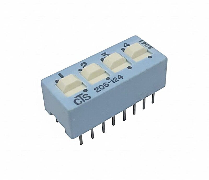 CTS206-124 - DIP SWITCH TIPO CORREDERA SPDT 4 POSICIONES