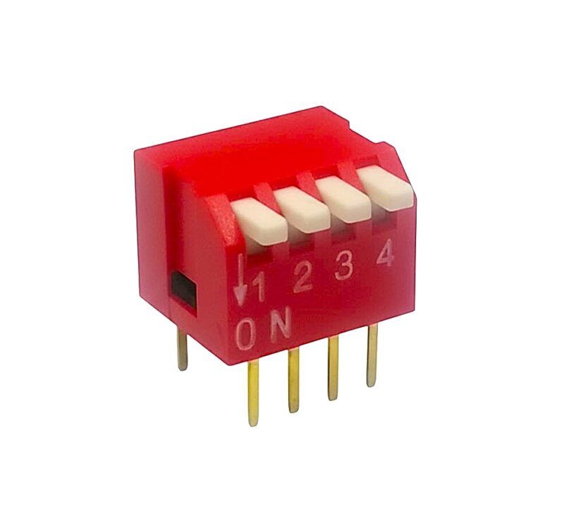 DS4V - DIP SWITCH TIPO PIANO 4 VIAS