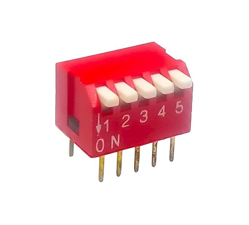 DS5V - DIP SWITCH TIPO PIANO 5 VIAS