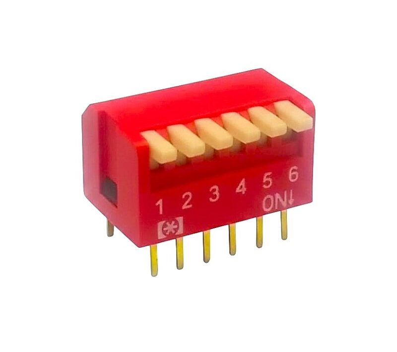DS6V - DIP SWITCH TIPO PIANO 6 VIAS