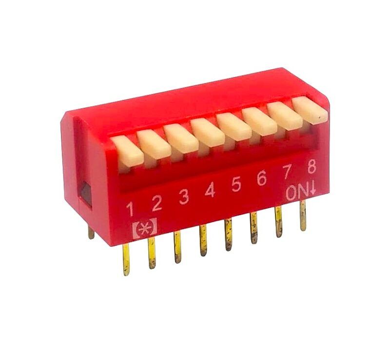 DS8V - DIP SWITCH TIPO PIANO 8 VIAS