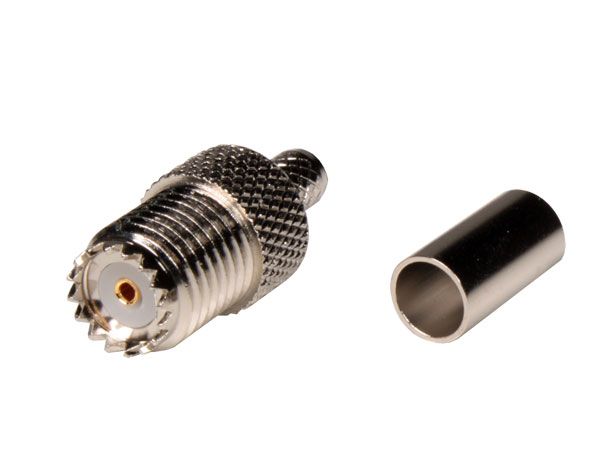 CONECTOR MINI UHF HEMBRA PARA CABLE RG58/59 - TAMECO