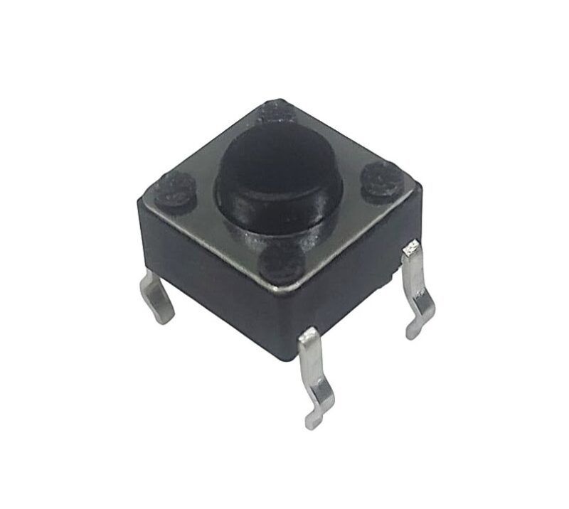 TS061 - TACT SWITCH HORIZONTAL  6x6mm h=4,3mm 4 TERMINALES