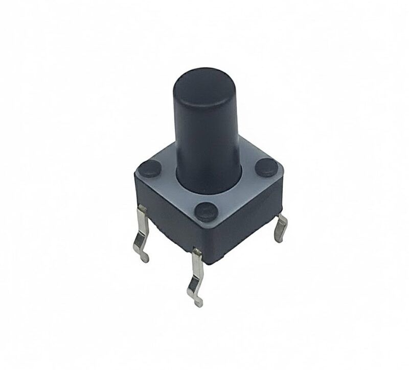TS064 - TACT SWITCH HORIZONTAL  6x6mm h=9,0mm 4 TERMINALES