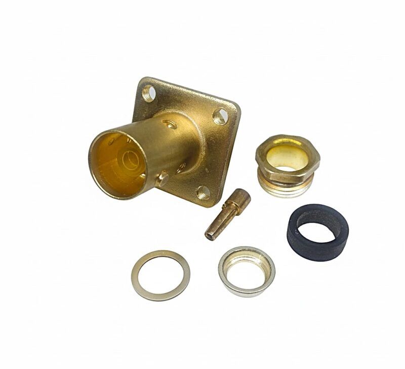 CONECTOR BNC HEMBRA A PANEL PARA CABLE RG58/59 MARCA AMPHENOL MODELO UG-262/U