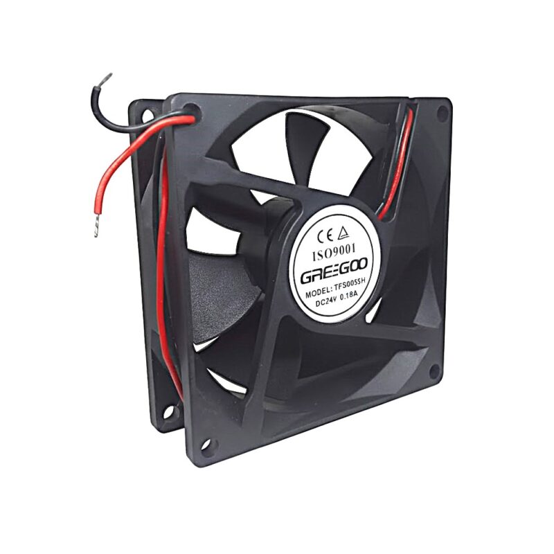 TFS8025H/24 - VENTILADOR BUJE 24VDC 80x80x25mm