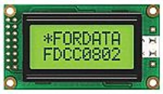 FDCC0802B/FLYGBW/65LE - DISPLAY ALFANUMERICO 2x8 CARACTERES BACKLIGHT TRANSFLECTIVO POSITIVO (EQUIVALENTE WINSTAR WH0802A/YYH/ST)