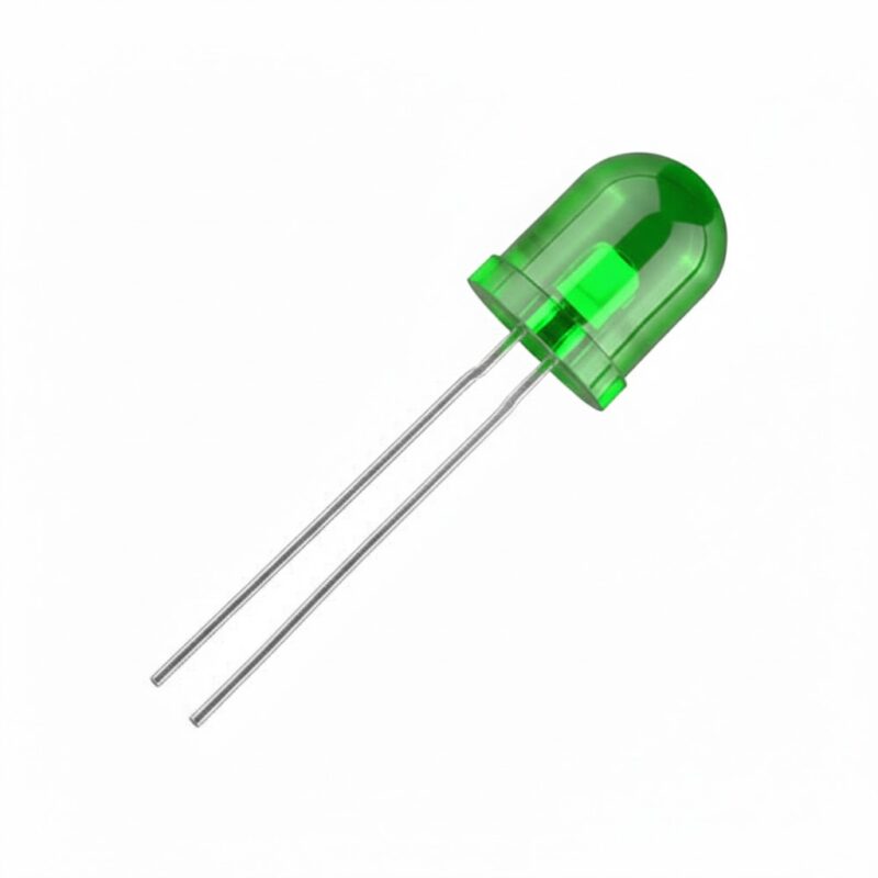 L10D-S-G-0.4 - LED VERDE REDONDO 10MM