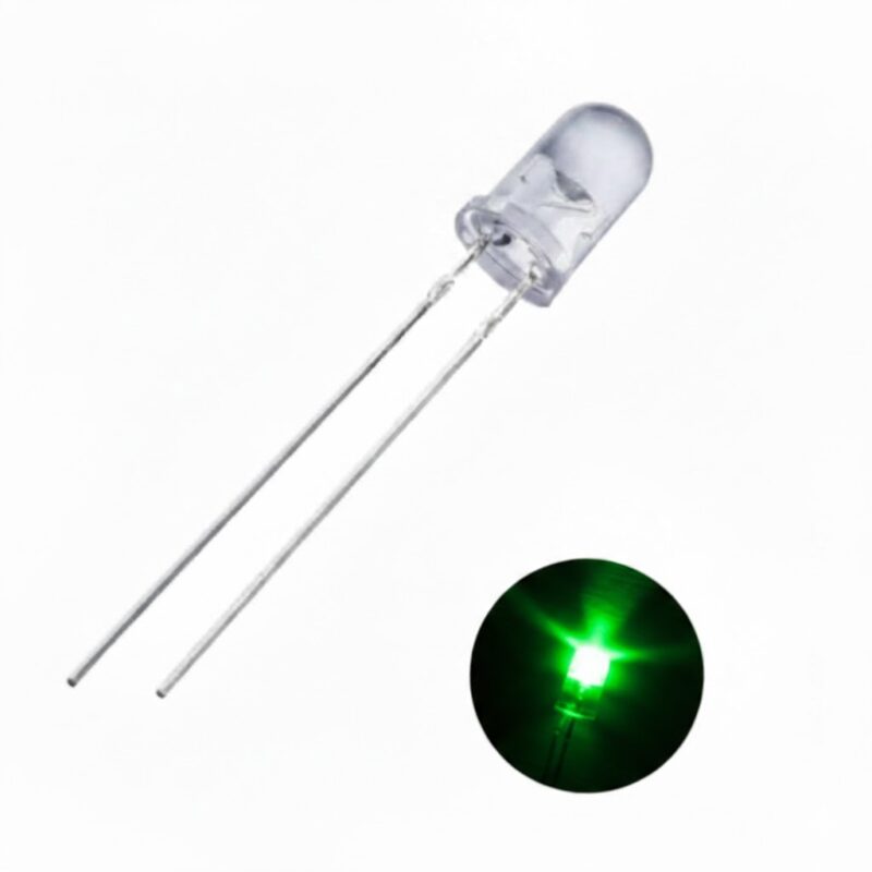 L5WC-S-G-0.5 - LED VERDE REDONDO 5MM