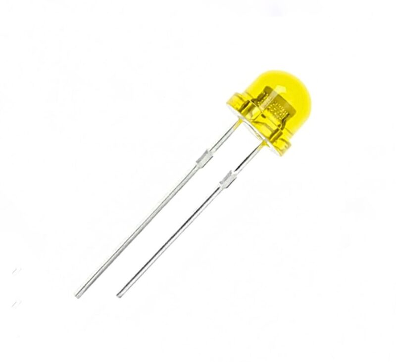 L5D-B-Y-0,72 - LED TIPO BOMBIN AMARILLO REDONDO 5MM