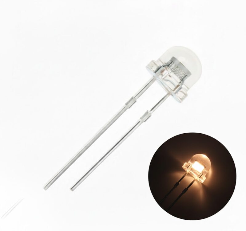 L5WC-B-WW-1.15 - LED TIPO BOMBIN BLANCO CALIDO REDONDO 5MM