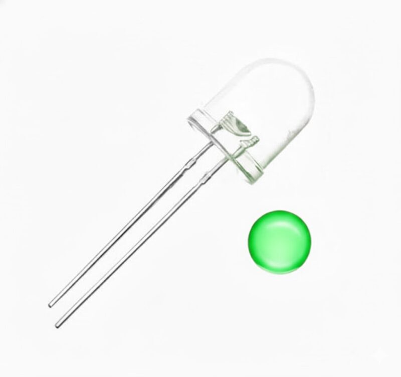 L10WC-S-G-4 - LED VERDE REDONDO 10MM