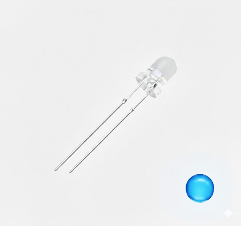 L3WC-S-B-0.9 - LED AZUL REDONDO 3MM