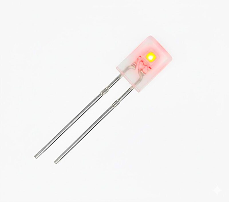 L2X5WC-R-0.1 - LED ROJO RECTANGULAR
