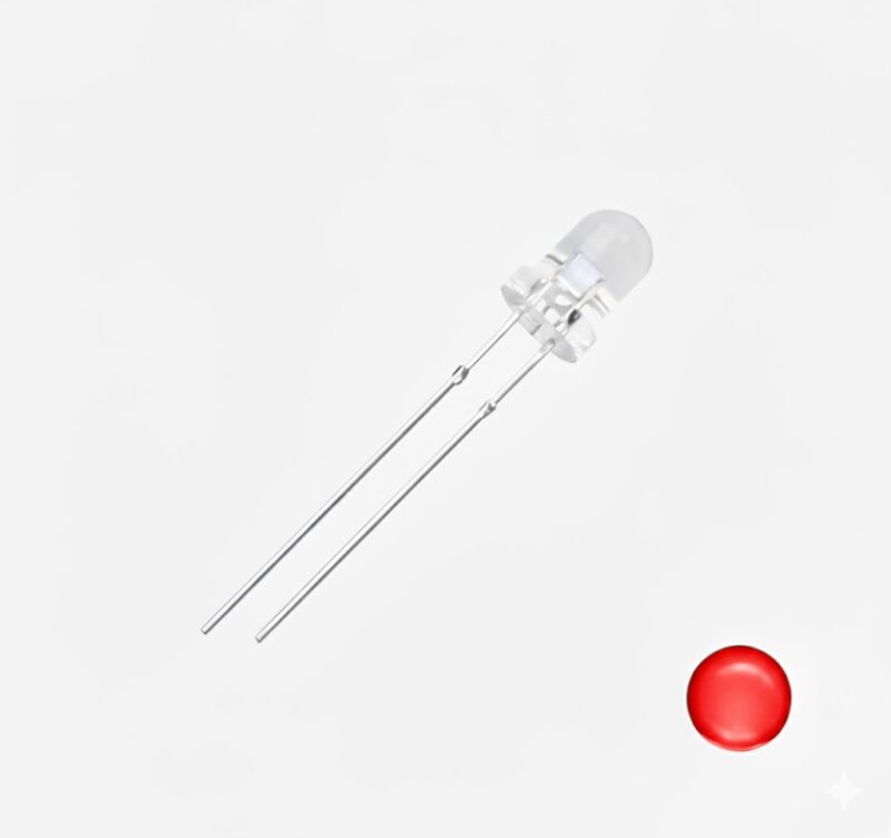 L3WC-S-R-0.6 - LED ROJO REDONDO 3MM