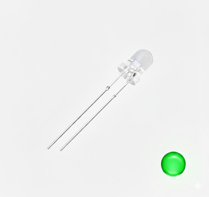 L3WC-S-G-0.65 - LED VERDE REDONDO 3MM