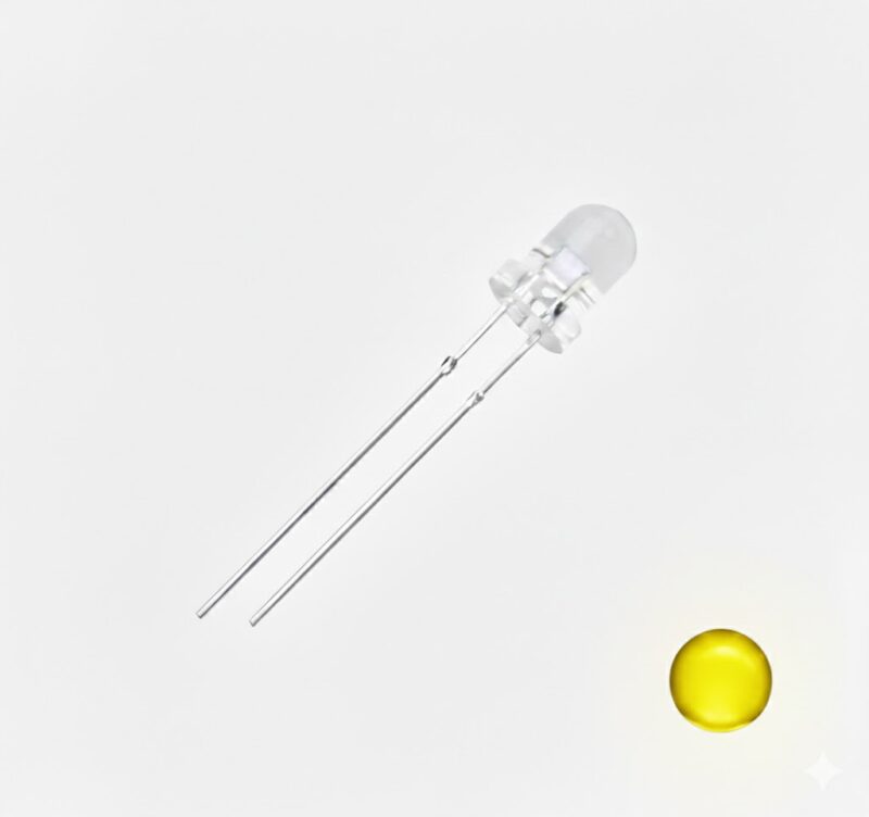 L3WC-S-Y-0.9 - LED AMARILLO REDONDO 3MM