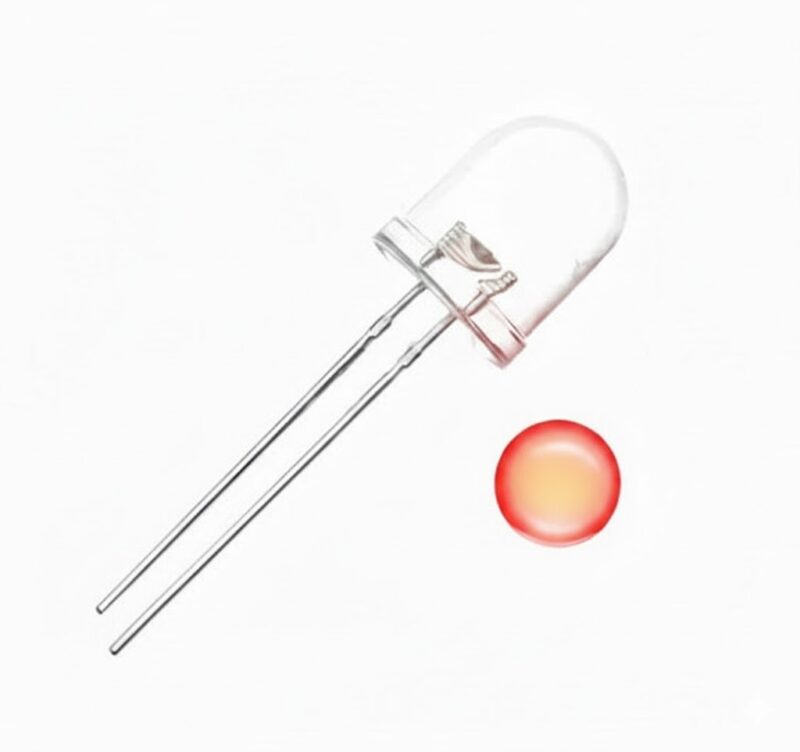 L10WC-S-R-8 - LED ROJO REDONDO 10MM